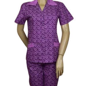 Conjunto Roxo Estampado 2 — Artveste Uniformes