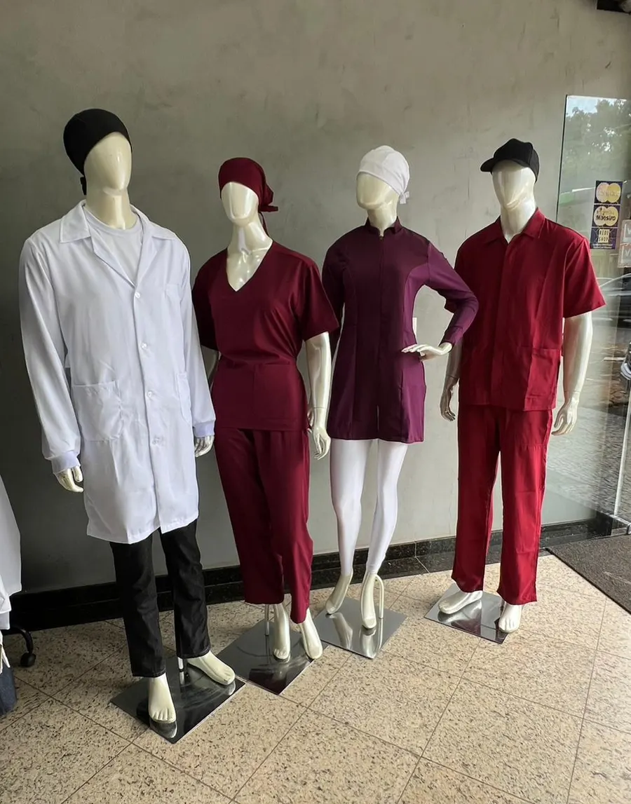 Linha de uniformes Artveste: jaleco, scrub e social